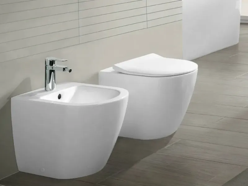 Wall-hung WC and bidet